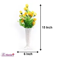 21 kali small roses Lilies yellow Flower with plastic pot pack of 2-thumb1