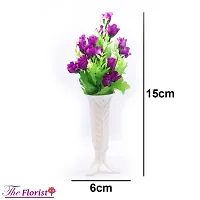 21 kali small roses purple Lilies Flower with plastic pot pack of 2-thumb1