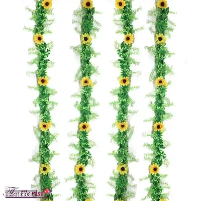 Artificial Sunflower Vine Wallhanging String pack of 4-thumb0