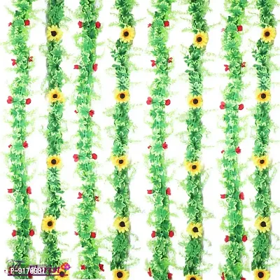 WALLHANGING SUNFLOWER  CHAIN ROSE STRING pack of 8