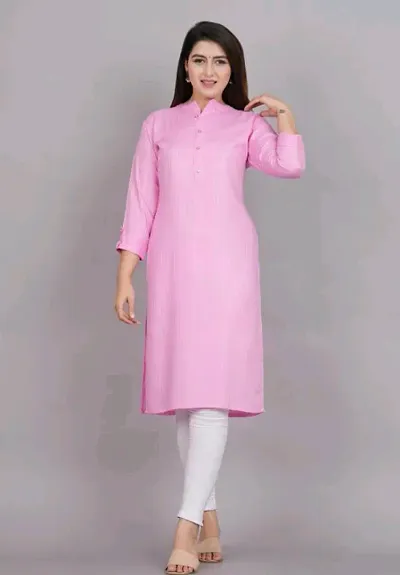 Stylish Fancy Rayon Kurta For Women Pack Of 1