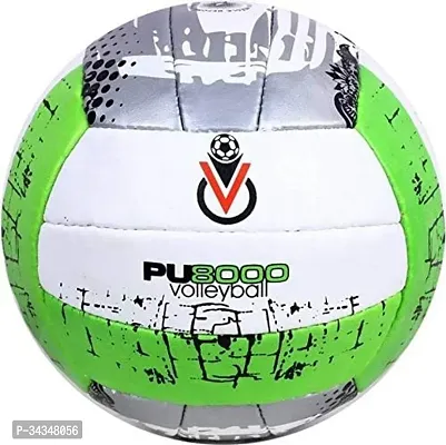 Green Volley PU8000 Football (Size 4_Multicolor) Pack of 1-thumb0