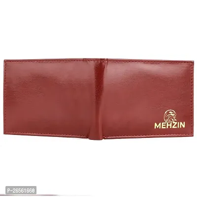 MEHZIN Men Formal Tan Artificial Leather Wallet  (5 Card Slots) Style-197-thumb2