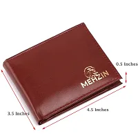 MEHZIN Men Formal Tan Artificial Leather Wallet  (5 Card Slots) Style-197-thumb3