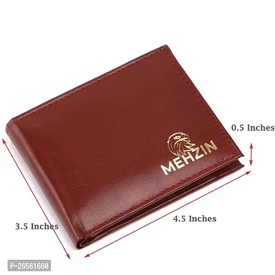 MEHZIN Men Formal Tan Artificial Leather Wallet  (5 Card Slots) Style-197-thumb4