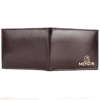 MEHZIN Men Formal Brown Artificial Leather Wallet  (5 Card Slots) Style-196-thumb1