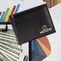 MEHZIN Men Formal Black Artificial Leather Wallet  (5 Card Slots) Style-195-thumb3