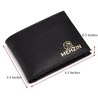 MEHZIN Men Formal Black Artificial Leather Wallet  (5 Card Slots) Style-191-thumb1