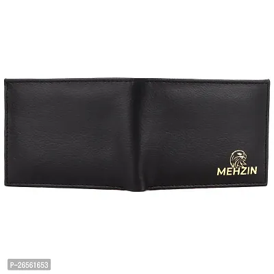 MEHZIN Men Formal Black Artificial Leather Wallet  (5 Card Slots) Style-191-thumb5