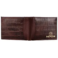 MEHZIN Men Formal Brown Artificial Leather Wallet  (5 Card Slots ) Style-188-thumb2