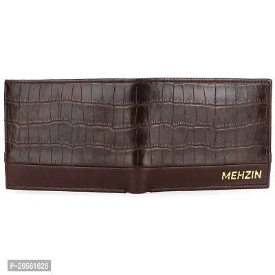 MEHZIN Men Formal Brown Artificial Leather Wallet  (5 Card Slots) Style-184-thumb3