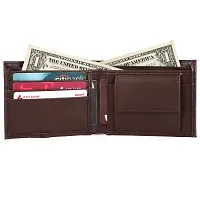 MEHZIN Men Formal Brown Artificial Leather Wallet  (5 Card Slots) Style-174-thumb2