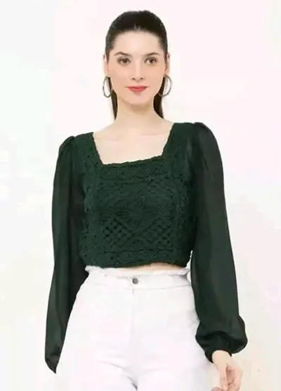 Elegant Self Design Top For Women