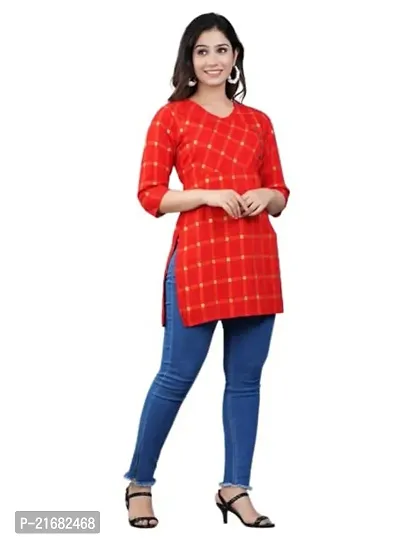 Printed Kurti (XXL) Red