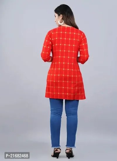 Printed Kurti (XXL) Red-thumb2