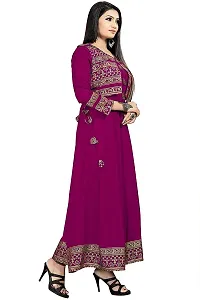 Women's Rayon Printed Anarkali Kurti with Short Jacket-thumb4