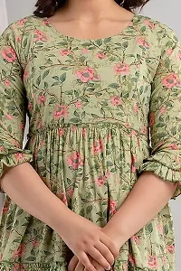 procin Printed Maternity Kurti for Women (XXL, Green)-thumb1