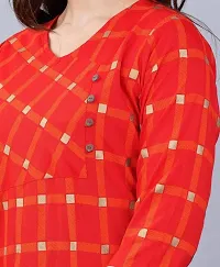 Printed Kurti (XXL) Red-thumb3