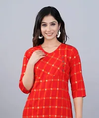 Printed Kurti (XXL) Red-thumb4