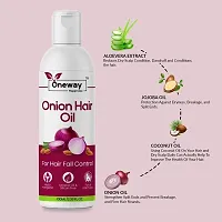 Oneway Happiness Onion Hair oil (100ml) and Hair Shampoo (200ml)  for hair growth and hair fall control 300ml-thumb1