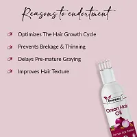 Oneway Happiness Onion Hair oil with comb  for hair growth and hair fall control 100ml-thumb1