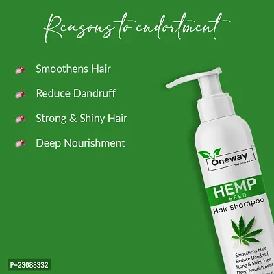Oneway Happiness Hempseed Hair oil (100ml) and Hempseed Hair Shampoo (200) 300ml-thumb3