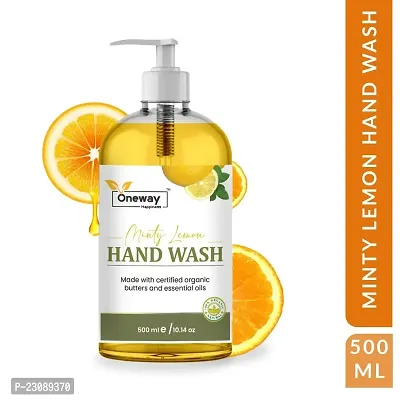 Oneway Happiness Herbal Lemon Hand Wash For 99.99% Cleaning Germs 500ml-thumb0
