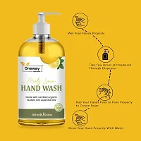 Oneway Happiness Herbal Lemon Hand Wash For 99.99% Cleaning Germs 500ml-thumb1
