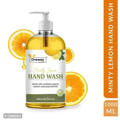 Oneway Happiness Herbal Lemon Hand Wash For 99.99% Cleaning Germs 500ml