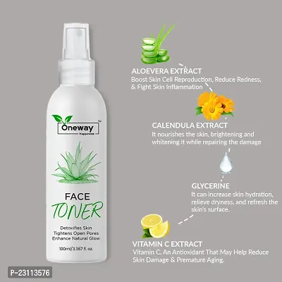 Oneway Happiness Hydrating Face Toner 100ml (pack of 2)-thumb3