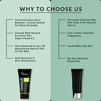 Oneway Happiness Activated Charcoal and Activated Charcoal Peel of mask combo for Total repair Remove oil and Dead skin 200gm-thumb1