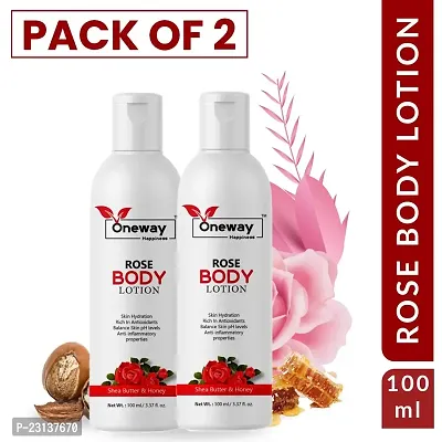 Oneway Happiness Rose body lotion 100ml (pack of 2)-thumb0