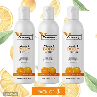 Oneway Happiness Vitamin C body lotion 100ml (pack of 3)