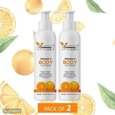 Oneway Happiness Vitamin C Body Lotion 200ml (pack of 2)-thumb0