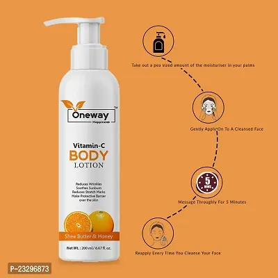 Oneway Happiness Vitamin C Body Lotion 200ml (pack of 2)-thumb5
