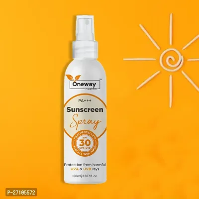 Oneway Happiness Sunscreen Spray For Skin brightening and Removing dead skin 100ml-thumb0