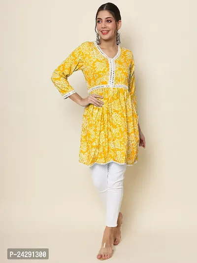 Stylish Fancy Designer Cotton Tunic For Women-thumb2