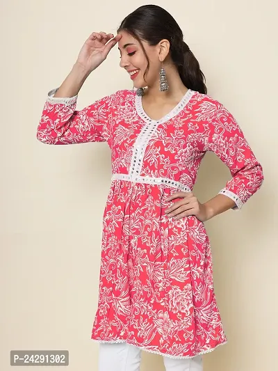 Stylish Fancy Designer Cotton Tunic For Women-thumb2