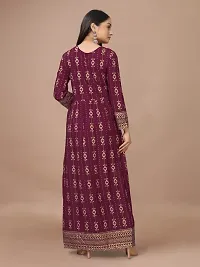 Stylish Fancy Designer Rayon Ethnic Gown For Women-thumb1