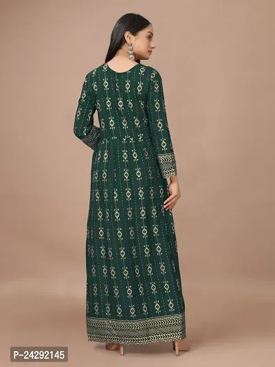 Stylish Fancy Designer Rayon Ethnic Gown For Women-thumb2