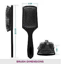 MAPPERZ Paddle Hair Brush with Ball Tip Bristles For Grooming, Straightening, Smoothing Hair - Men and Women-thumb1