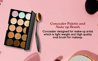 Mapperz 15 color Concealer and contour palette| Contour powder as used bronzer | 3contour| 15 color character|-thumb4