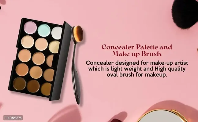 Mapperz 15 color Concealer and contour palette| Contour powder as used bronzer | 3contour| 15 color character|-thumb5