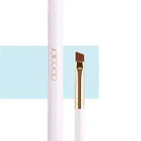 Duo Eyebrow Brush, Docolor Eye Makeup Brushes Professional Tool, Angled Eye Brow Brush and Spoolie Brush White-thumb3