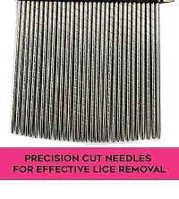 MAPPERZ Nit Lice Egg Removal Stainless Steel Metal/ Stainless Steel Lice Treatment Nit Comb-thumb3