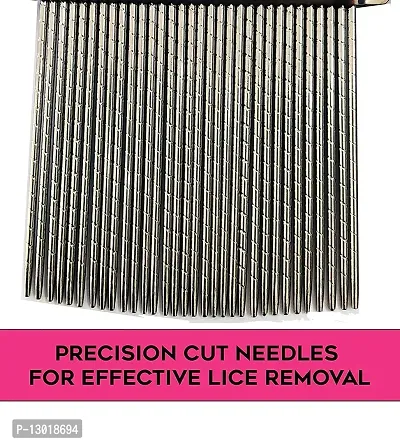 MAPPERZ Nit Lice Egg Removal Stainless Steel Metal/ Stainless Steel Lice Treatment Nit Comb-thumb4