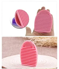 MAPPERZ Makeup Brush Kit of Cleaning Pad Foundation Brush Eyeshadow Pencil Brushes Makeup Sponges Blender Puff Makeup Brushes Cleaning Pad - Set Of 5-thumb2