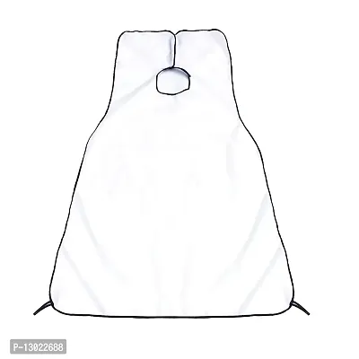 MAPPERZ Hair Cutting Sheet Apron Cape for Salon Use Hair Cloth Waterproof Cape - (White)-thumb0