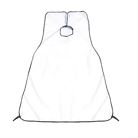 MAPPERZ Hair Cutting Sheet Apron Cape for Salon Use Hair Cloth Waterproof Cape - (White)
