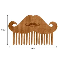 MAPPERZ Sheesham Wooden Beard Comb/ Moustache Shaping and Styling Comb For Men, Hair & Beard Pocket Comb-thumb1